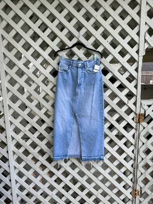 Zara Denim Midi Skirt thumbnail 2