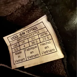 UGG Black Leather Indra Wedge Ankle Booties Shearling‎ Lining Rubber Sole sz 5.5 thumbnail 7