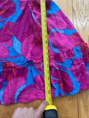 Tuckernuck X Cameran‎ Eubanks Wild Azalea Edisto Dress Pink Blue Linen Small S thumbnail 13