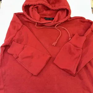 Abercrombie And fitch Slightly‎ Cropped Hoodie Red Medium thumbnail 2