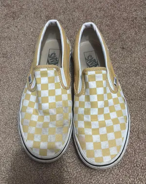 Slip-On Vans Checkered Yellow thumbnail 1