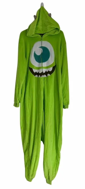 Disney Pixar Monsters Inc Mike Wazowski Onesie Pajama Cosplay Size M NEW thumbnail 1