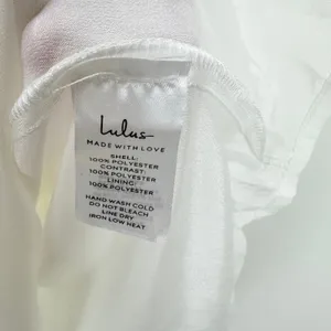 Lulus Totally Beautiful White 3D Floral Tie-Strap Skater Mini Dress Small NWT thumbnail 10
