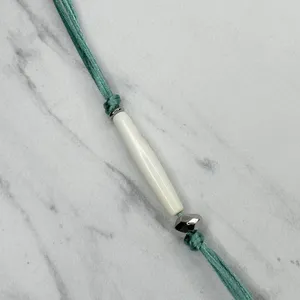 Chico's Silver Tone Faux Turquoise Beaded Pendant Necklace ✨ thumbnail 8