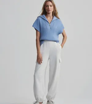 Varley Rory Half Zip knit Ashley blue  thumbnail 2