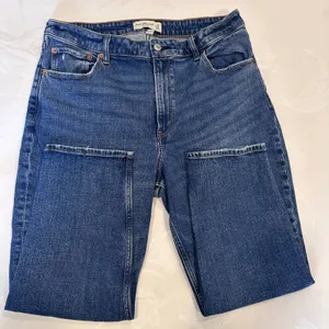 Abercrombie & Fitch Size 32/14 The Mom Hi Rise Curve Love‎ Distressed Denim Jeans thumbnail 13