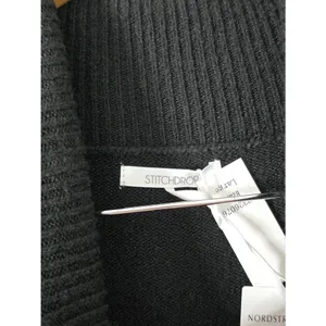 STITCHDROP Heather‎ Black Turtleneck Sweater Dress Kangaroo Pocket Size L NEW thumbnail 5