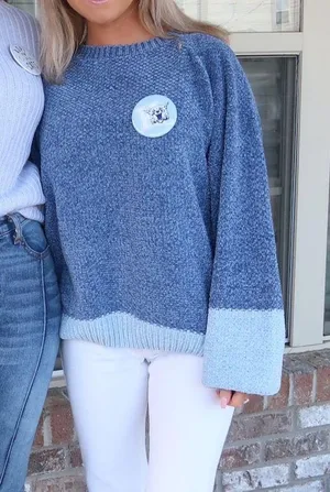 Gilli Boutique Blue Sweater Size L thumbnail 1