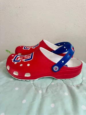 NWT CROCS Los Angeles Clippers NBA Classic Clogs Womens size 11 thumbnail 2