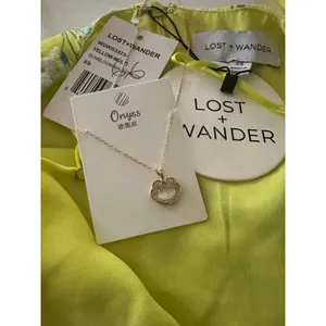 LOST + WANDER Sunbloom Eyelet Floral Maxi XS Dress Yellow + Free Necklace thumbnail 10