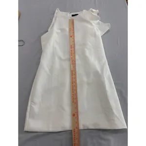 Lulus White Asymmetrical Ruffle Sleeve Shift Mini Dress XL Bridal Graduation thumbnail 9