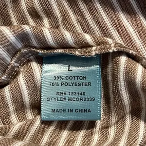 Good Luck Gem Versona large womens soft taupe striped shorts romper sleeveless thumbnail 7
