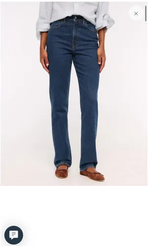 Abercrombie 90s Curve Love Jeans Straight Mid-Rise thumbnail 3
