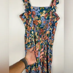 Princess Highway Linen Blend Wide Leg Ella Flora Jumpsuit Women’s Sz 12‎ cottage thumbnail 8