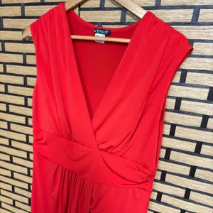 Venus Red Draped Front‎ Dress Size Large thumbnail 3