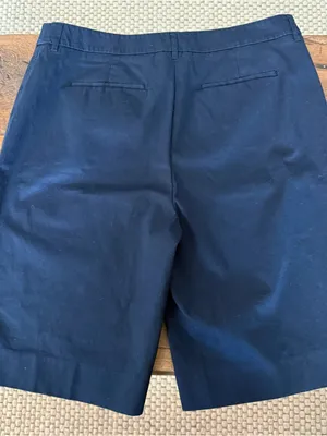Jones New York Navy Blue Bermuda Chino Shorts 10" Inseam Size 14 thumbnail 3