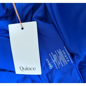 NWT Quince Electric Blue Italian Cross-Back One-Piece Swimsuit Size Large thumbnail 5