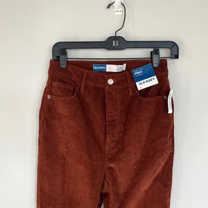Old Navy Higher High Rise Flare Brown Corduroy Pants Size 4 NWT thumbnail 3