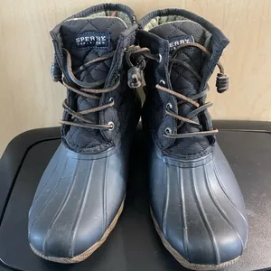 Women's Sperry Top Sider Saltwater Duck Boots Size 6 STS94063 blue Quilted thumbnail 1