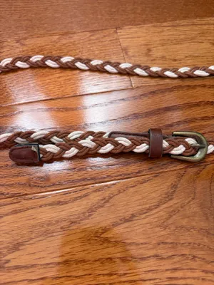 Brown braided belt Size onesize thumbnail 2
