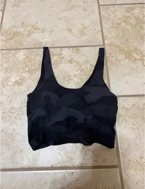 OFFLINE By Aerie Real Me Low Key Longline Sports Bra - XS Camouflage thumbnail 5