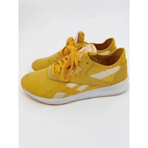 Reebok Royal Ultra Women 8 Yellow CN3630 DMX Suede Sneakers thumbnail 4