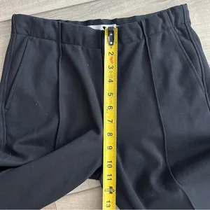 Everlane The Dream Pant Slim Straight Pintuck Pull On Pants Neutral Black S thumbnail 10