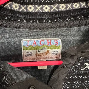 Jachs fleece Patagonia style sweatshirt Black and white sweater women’s size XL thumbnail 2