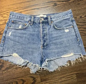 Denim Forum From Aritzia The Boyfriend Short High Rise Cut Off Short Sz 27 thumbnail 1