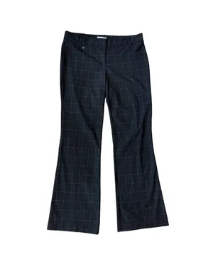 New York And Company Stretch Windowpane Black & White Pants thumbnail 2