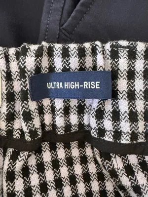 Hollister Ultra High Rise Purple Black Gingham Crop Pants‎ Small thumbnail 3
