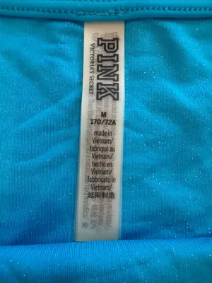 VICTORIA'S SECRET Blue Swim Shimmer Cover Up Mini Skirt Size Medium - C27-111 thumbnail 2