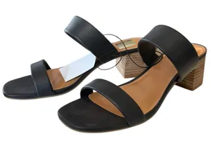 Dolce Vita DV Black Lextra Slip On Sandal Size 7.5 thumbnail 1