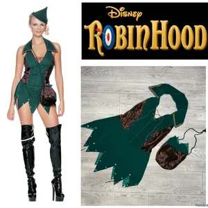Disney leg Avenue Robin Hood Halloween costume cosplay dress and bag / purse s/m thumbnail 2
