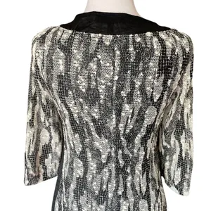 Picadilly Fashion Gothic Witchy Midi Dress Black White Layered Womens Size XS thumbnail 11