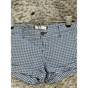 Vintage Y2K Abercrombie & Fitch Gingham Plaid Low Rise Micro Shorts Women Size 2 thumbnail 5