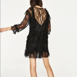 ✨ Zara black lace dress with frills✨ thumbnail 5