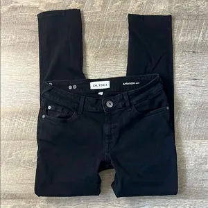 DL1961 Amanda Skinny Black Jeans Size 27 thumbnail 1