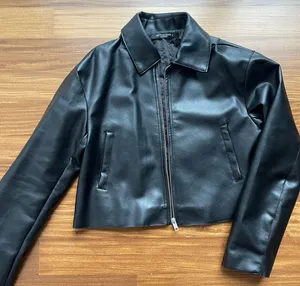 Black Faux Leather Jacket thumbnail 1