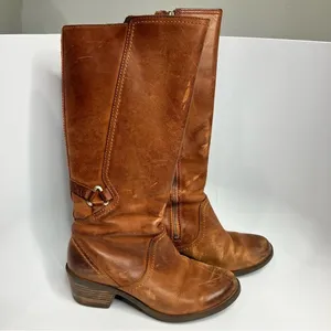 Teva Foxy Tall leather boots cognac leather size 6.5‎ thumbnail 5