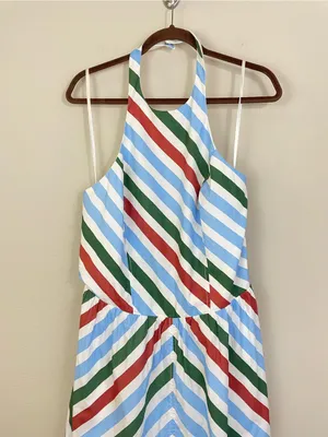 Anthropologie‎ Maeve Halter Striped Midi Sundress Size XL thumbnail 6