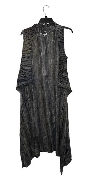 BKE Long Open Cardigan Sweater Size Small Multi Color Striped Womens‎ Sleeveless thumbnail 1