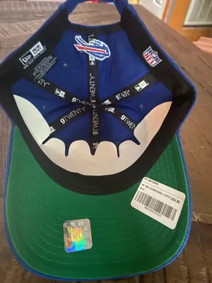 NWT New Era Royal Blue Buffalo Bills Cap Multicolor Holiday Lights thumbnail 5