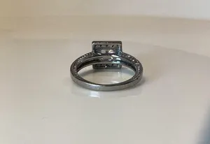 Silver Tine Crystal Ring thumbnail 4