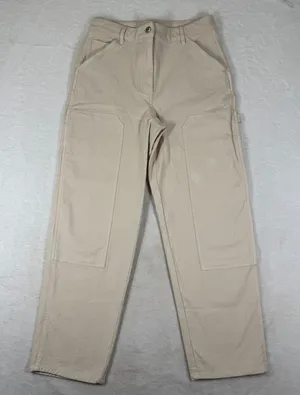 Wilfred Free Aritzia Beige High Rise Carpenter Straight Leg Utility Pants Size 8 thumbnail 1