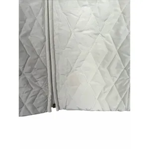 Croft & Barrow Women's Sz S Petite White Quilted Full Zip Vest Mid-Length thumbnail 4