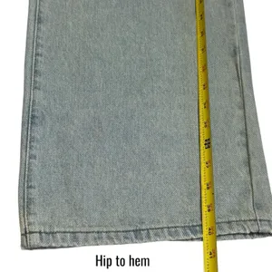 NEW Edikted‎ Low Rise Wide Leg Acid Washed Jeans Capsule Skater Grunge M thumbnail 13