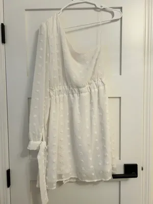 Pink Lily Love You More White Dress thumbnail 3