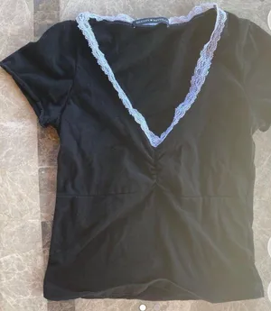 Brandy Melville black lace gina top thumbnail 2
