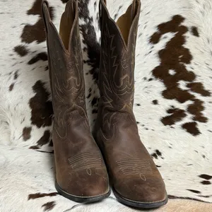 Ariat Heritage Leather Round Toe‎ Western Boots Size 8.5 T1 thumbnail 3